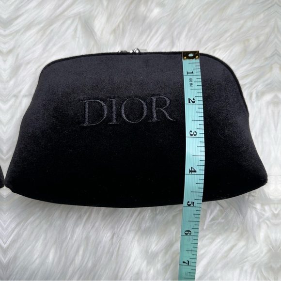 Dior Beauty Pouch in Black Velvet Material - Picture 8 of 11